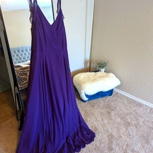 Purple gown style maxi dress